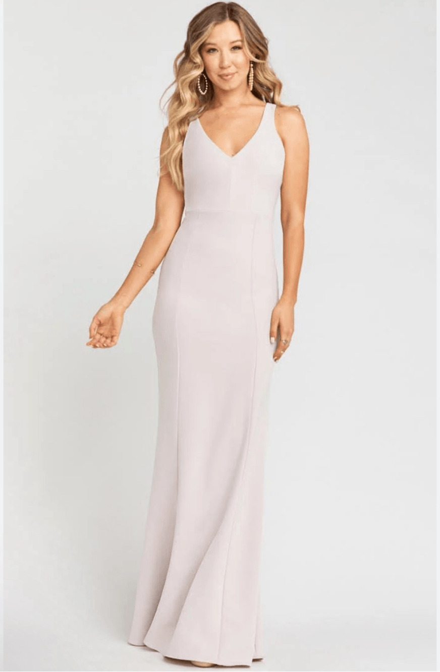 Show Me Your MuMu Dress Morgan Gown Show Me The Ring Stretch Crepe